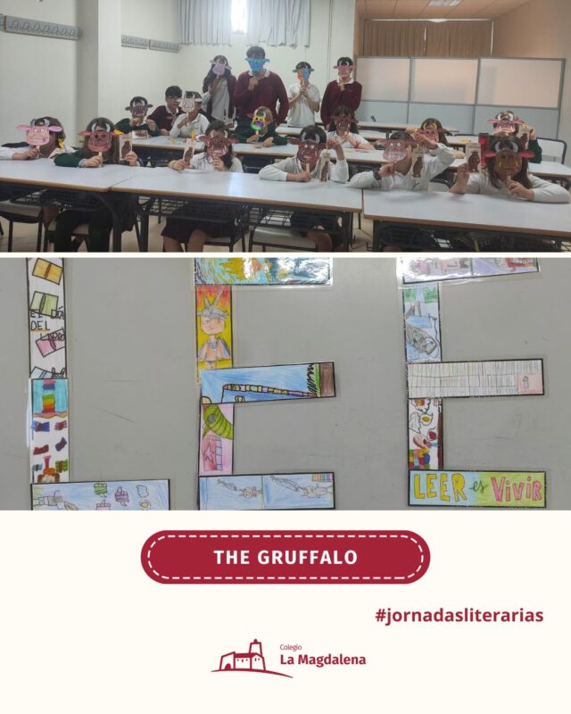 📚 Como ya es tradición, el alumnado de 4.º de ESO de CCO (Competencia Comunicativa Oral en inglés) representó el cuento “The Gruffalo” para los alumnos de 2.º de Primaria, que asistieron con sus caretas. ¡Lo pasaron genial y aprendieron un montón de vocabulario nuevo en inglés!

🎁 Como premio, se llevaron un bonito marcapáginas.

#colegiolamagdalena #educacióninfantil  #educaciónprimaria #educaciónsecundariaobligatoria #bachillerato #colegiocastellón #colegioprivado #gruffalo #díadellibro #jornadasliterarias