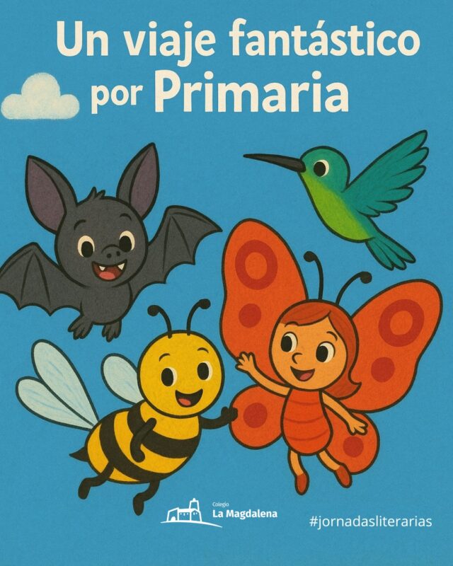 📖✨ Os presentamos el cuento viajero de primaria:

"Un viaje fantástico por Primaria" nos lleva junto a 🦋Mari, 🐦Coli, 🐝Gabi y 🦇Murci a vivir aventuras llenas de emoción.

Este cuento comenzó con los más peques de 1.º de Primaria y fue completado por los mayores de 6.º. En él, nuestros alumnos narraron las divertidas peripecias de sus protagonistas, destacando el valor de la amistad y el trabajo en equipo. 💛🤝

¡Nos ha encantado ver cómo han dejado volar su imaginación! 💭📚

#colegiolamagdalena #educacióninfantil  #educaciónprimaria #educaciónsecundariaobligatoria #bachillerato #colegiocastellón #colegioprivado #cuentoviajero #díadellibro #jornadasliterarias